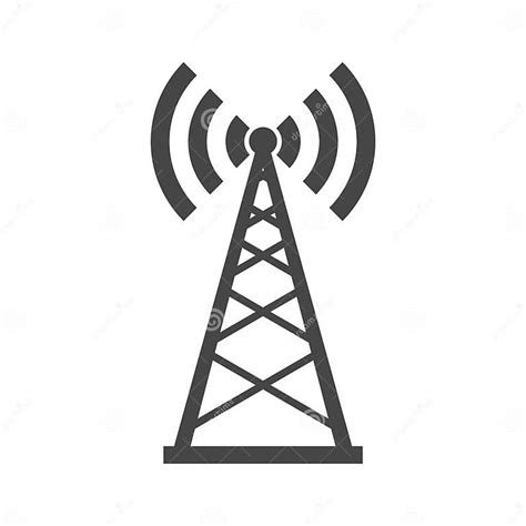 Broadcasting Antenna Icon Sign Stock Vector Illustration Of Cellular