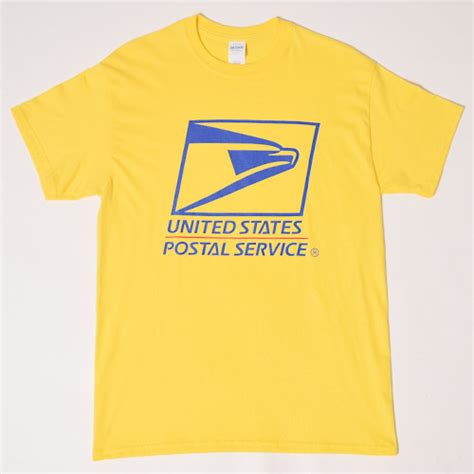 United States Postal Service Logo T Shirt（ユーエスピーエス Tシャツ）イエロー [a 2442] ショートスリーブtシャツ プリント Tシャツ