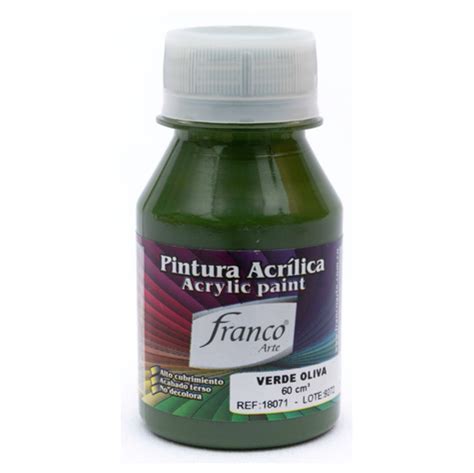 PINTURA AL FRIO FRANCO X60 ML VERDE OLIVA 71 Papeleriaeditorialzapata