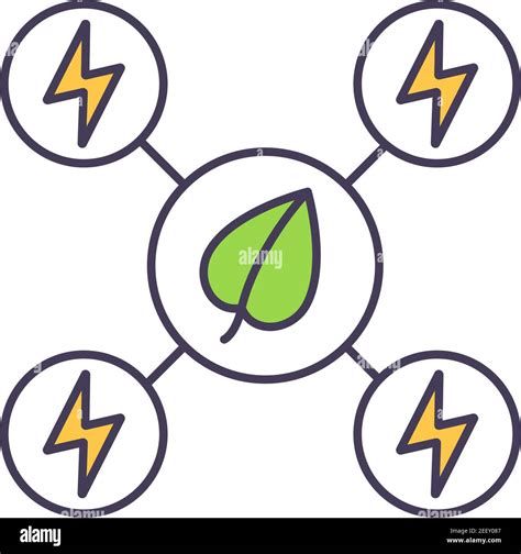 Energía Derivada De Biomasa Y Biocombustible Icono De Color Rgb Imagen Vector De Stock Alamy