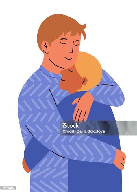 Two People Hugging Stock Illustration Download Image Now Adult Adults Only Affectionate