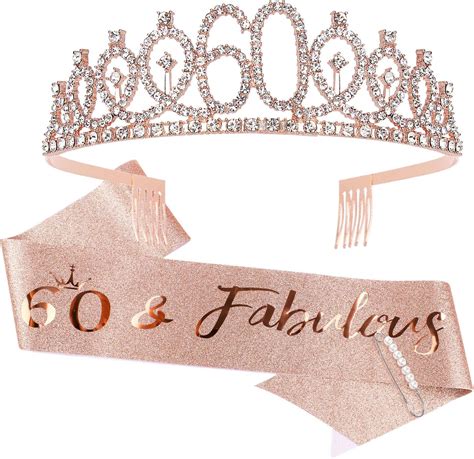 Casoty 50th Birthday Sash And Tiara For Women 50th