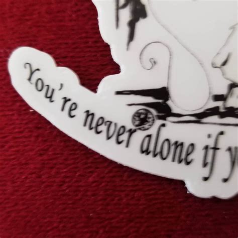 Never Alone If You Have Your Demons Stickers Witch With Scary Etsy