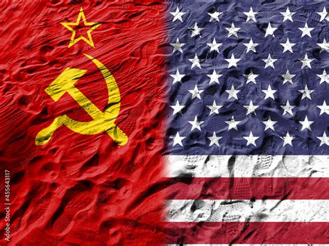 He Cold War Flag Of The Soviet Union Flag Of The United