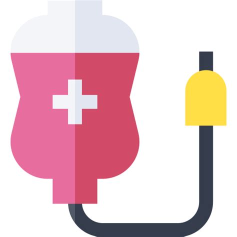 Blood Transfusion Basic Straight Flat Icon