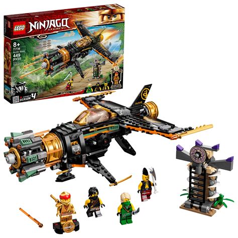 Buy LEGONINJAGO Legacy Boulder Blaster 71736 Airplane Toy Featuring Collectible Figurines, New ...