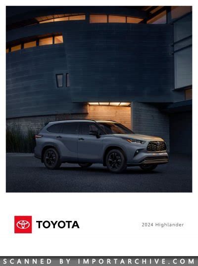 2024 Toyota Highlander Brochure Ebrochure Importarchive