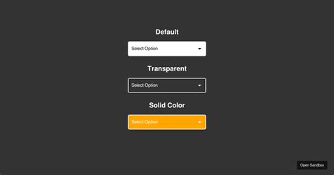 React Select Styled Components Codesandbox