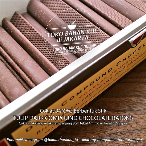 Jual Tulip Chocolate Batons Stick Compound Gr Sticks Stik Coklat