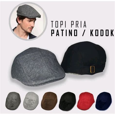 jual topi kodok pria vintage baret flat caps dewasa shopee indonesia