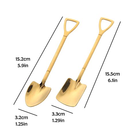 2 Stuks Rvs Lange Steel Lepel Retro Schop Lepel De Grandado