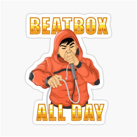 Beatbox Songwriter Hip Hop Music Label Funny Costume Singer Sticker