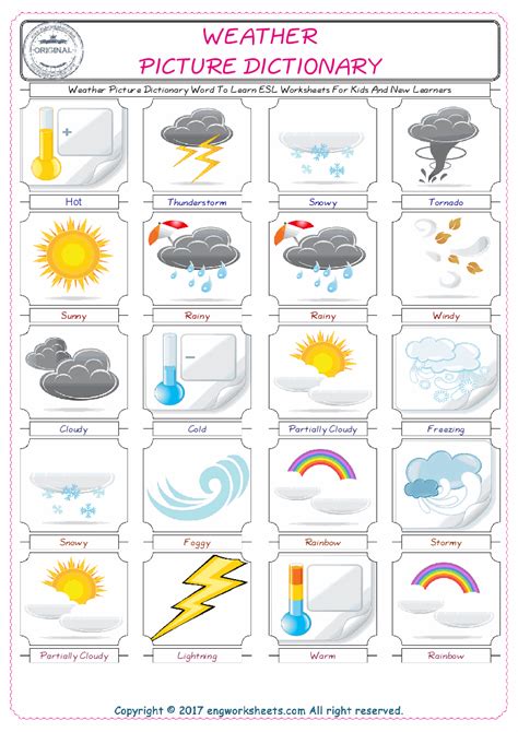 Weather Flashcards Teach The Weather Free Flashcards Posters