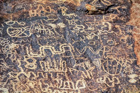 Spirit Mountain Petroglyphs Lake Mead National Park Photograph by Kyle ...