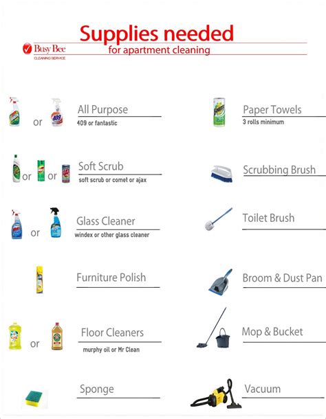 Marine Cleaning Supplies List