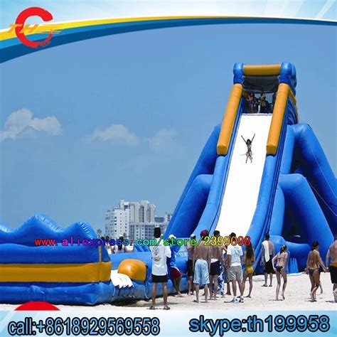 Free Air Shipping To Door X X Mh Large Inflatable Beach Pool Slide