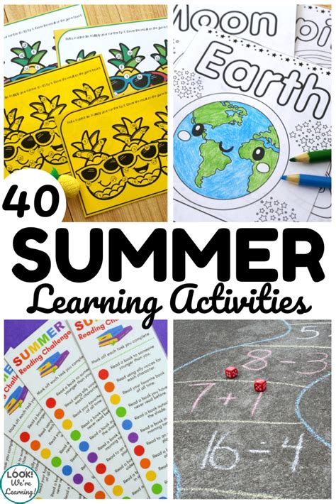 40 Fun Learning Activities For Summer Look Were Learning