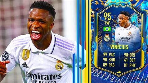 95 TOTS Vinicius Jr Player Review Fifa 23 Ultimate Team YouTube