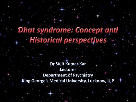 Dhat syndrome | PPT