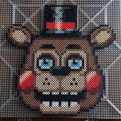 Toy Freddy Five Nights At Freddys Perler Beads By Honey Beads