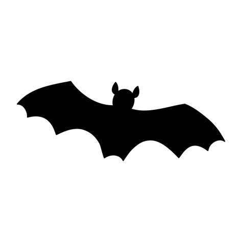 silhouette de chauve souris isolée illustration vectorielle noire sur