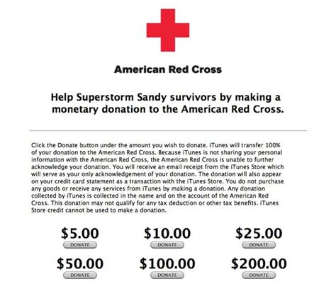 Apple's iTunes Now Taking Donations For American Red Cross