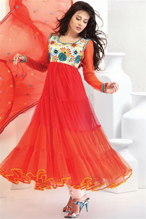 Latest Fashions Updated Embroidered Anarkali Churidar Kameez