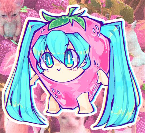 Stawberby Miku What Da Hell Ibispaint