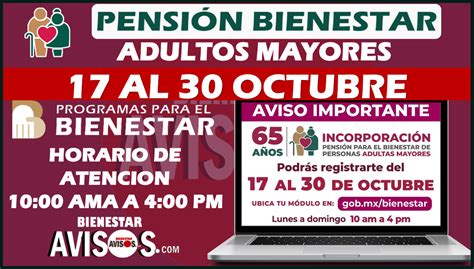 ≫ ¡adultos Mayores Ya Puedes Registrarte A La Pensión Del Bienestar Calendario Octubre 2022 🔴