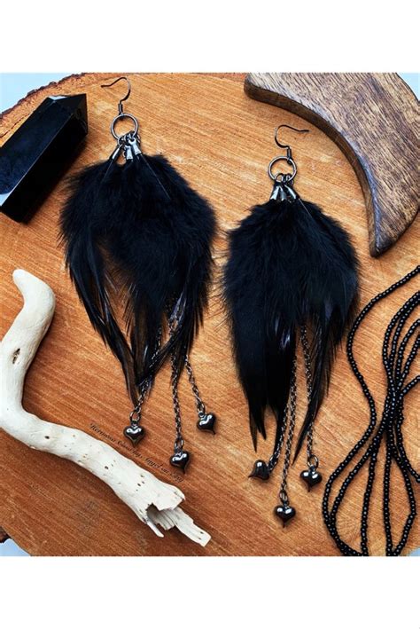 Feather Earrings Diy Lace Earrings Heart Earrings Prom Jewelry