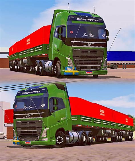 Skins Volvo Fh Verde No Rodotrem Graneleiro Qualificado Rodrigo Games