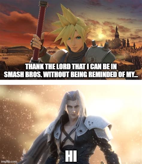 Sephiroth wants to Smash Cloud by ARCGaming91 on DeviantArt