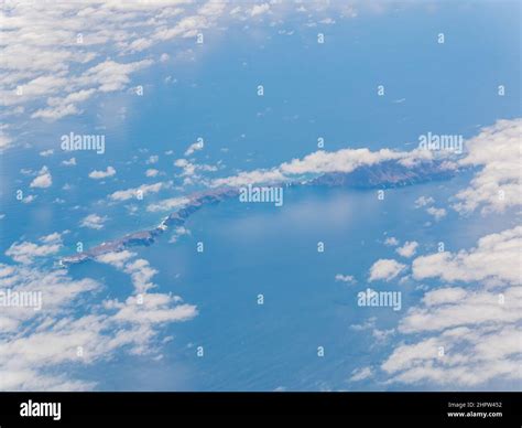 Aerial view of the Anacapa Island at California Stock Photo - Alamy