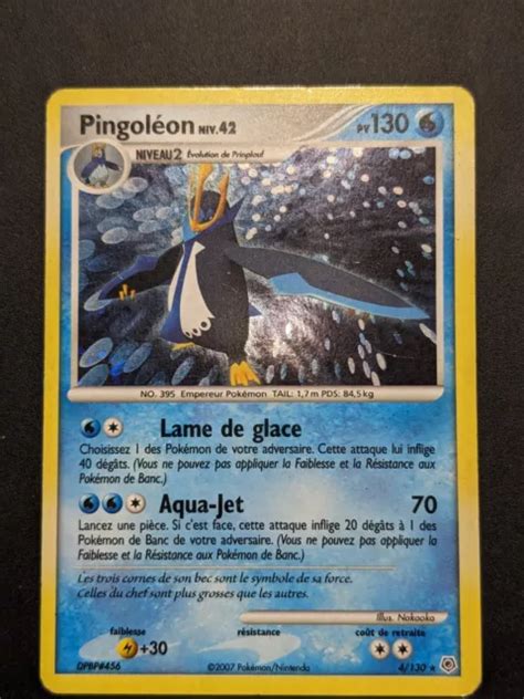 5 CARTES POKÉMON Holo Pingoleon Simiabraz Manaphy Moufflair Torterra