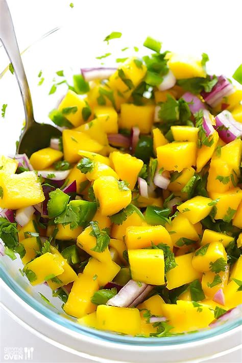 5 Ingredient Mango Salsa Recipe Gimme Some Oven