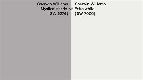 Sherwin Williams Mystical Shade Vs Extra White Side By Side Comparison