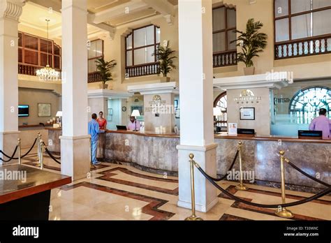 Lobby Front Desk Reservation Reception Counter Hi Res Stock