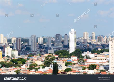 Aerial View Mooca One Central Neighborhoods Stock Photo 1306658158 ...