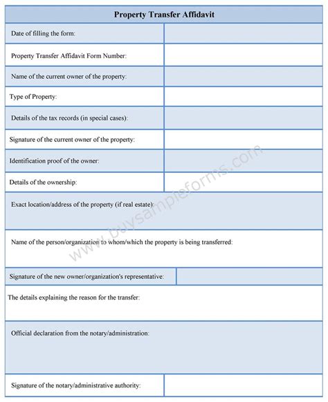 Affidavit Templates In Word Format