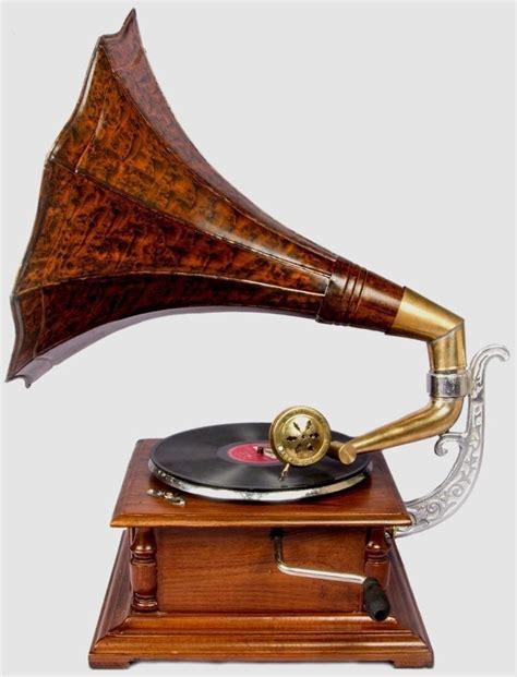 Vintage Style Antique Hmv Replica Gramophone Phonograph Record Player