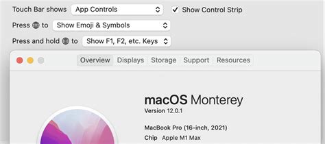 MacOS keyboard settings doesn't know new Macs have no Touch Bar : macbook