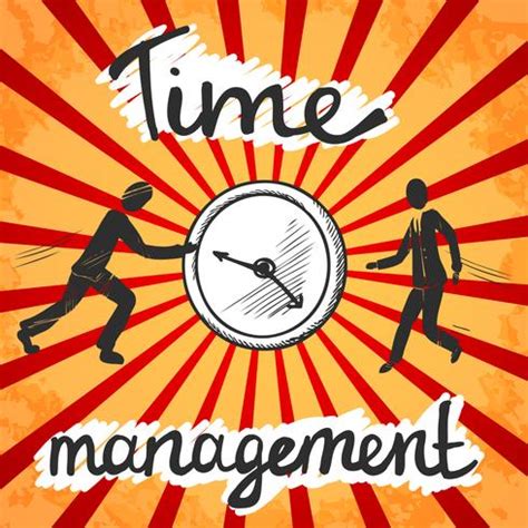 Time management poster sketch 439293 Vector Art at Vecteezy