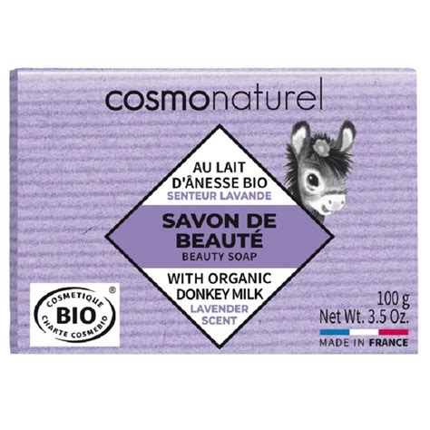 Cosmo Naturel Savon au lait d ânesse et Lavande Sebio