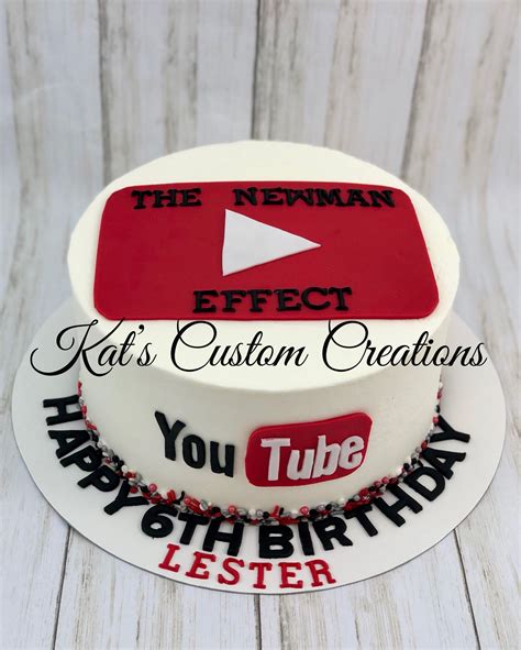 Youtube Themed Birthday Cake Boy Birthday Cake Birthday Cake Cake