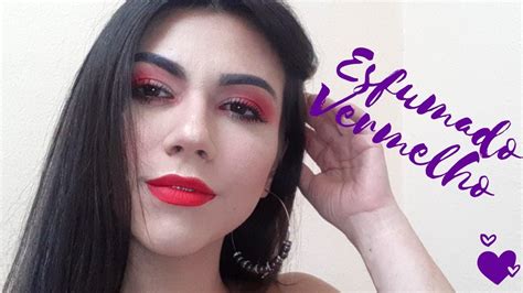 Esfumado Vermelho Beauty Up Pam P M Ferreira Youtube