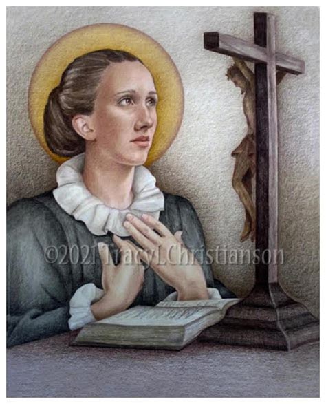 St Catherine Of Genoa Catholic Fine Art Printpicture Etsy