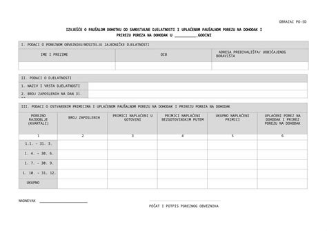 Doc Obrazac Po Sd Dokumen Tips