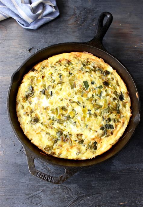 Potato Leek Frittata Recipe With Goat Cheese • Ciao Florentina