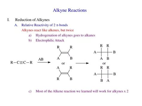 PPT - Alkyne Reactions PowerPoint Presentation - ID:791695