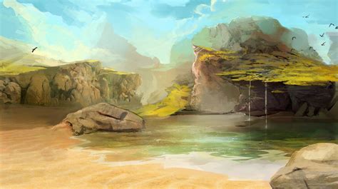 Digital painting landscape by Elsouille on DeviantArt